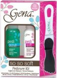 2125 Gena SoSo Soft Pedicure Kit - Набор для педикюра (Pedi Scrub, Pedi Soft 59ml + Pedi Sander)