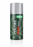 BENETTON COLORS MAN GREEN deo spray 100 ml Парфумований дезодорант для чоловіків