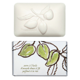 Fragonard S33003 Soaps with botanical Sweet Almond Oil Botanical Soap (ROSE FRAGRANCE) 300 g