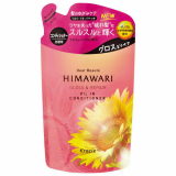 Kracie KR 70073 Бальзам-ополаскиватель для волосся Himawari Oil Premium EX ж відновлюючий блиск для поврежденных волос 360ml сменная упаковка