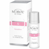 Norel Sensitive Facial serum for couperose skin Гелевая сыворотка для шкіри с симптомами розацеа и купероза 30мл