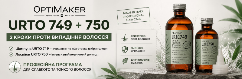 Optimaker URTO 749 + URTO 750: навіщо шампунь до лосьйону від випадіння волосся