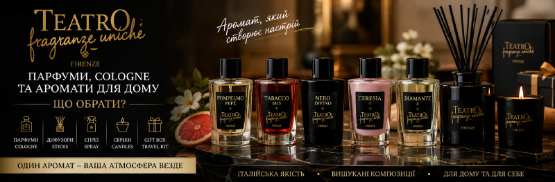 Teatro Fragranze Uniche: парфуми, Cologne та аромати для дому - що обрати