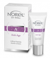 Norel Anti-Age - Lifting Peptide Active Cream - пептидний крем з ефектом ліфтинга для шкіри с первыми признаками старіння, мимическими зморшоками и утратившей еластичність коже 50мл
