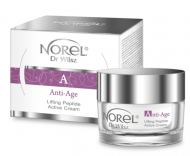 Norel Anti-Age - Lifting Peptide Active Cream - пептидний крем з ефектом ліфтинга для шкіри с первыми признаками старіння, мимическими зморшоками и утратившей еластичність коже 50мл
