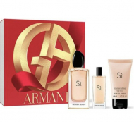 Giorgio Armani Armani SI set (парфумована вода 100 ml + 50 ml лосьйон для тіла + парфумована вода 15 ml)