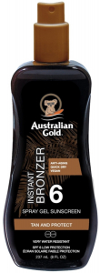 Australian Gold SPF 6 Spray Gel bronzer 237ml Спрей Гель з бронзантами для засмаги на сонці