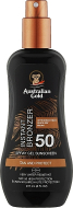 Australian Gold SPF 50 Spray Gel bronzer 237ml Водостійкий легкий Спрей-Гель з бронзатором для засмаги на сонці