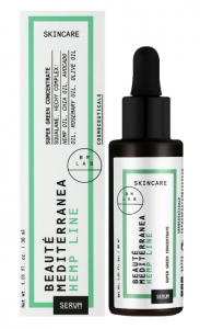 Beaute Mediterranea Сироватка-концентрат для обличчя з олією насіння конопель SUPER GREEN CONCENTRATE SERUM HEMP LINE 30 мл роликовий