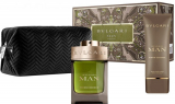 Bvlgari Man Wood Essence set Парфумерний набір для чоловіків (парфумована вода 100 мл Spray + 100 мл Бальзам після гоління + сумка)