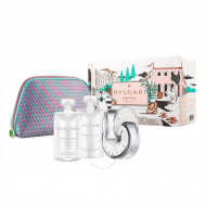 Bvlgari Omnia Crystalline set Парфумований набір для жінок (туалетна Вода 65 ml + 75 ml парфумований лосьйон для тіла + 75 ml парфумований Гель для душу + сумка)