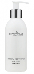 Chantarelle Ultra Sensitive Cleansing Milk очищаюче ультрамяке молочко для всіх типів шкіри, з екстрактами мальви та подорожника 200ml