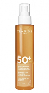 Clarins Спрей сонцезахисний для тіла Glowing Sun Care Mist SPF 50+, 150ml
