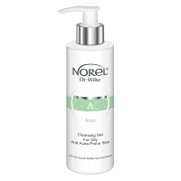 Norel Cleansing gel for oily and acne-prone skin 10% антибактеріальний гель для очищення жирної, схильної до вугрів, комбінованої шкіри 200 мл