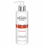 Norel Cleansing milk for couperose skin ультраживильне молочко для очищення шкіри з куперозом та розацеа 200 мл