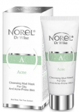 Norel Cleansing mud mask for oily and acne-prone skin грязьова заспокійлива маска, що звужує пори після чищення 100 мл