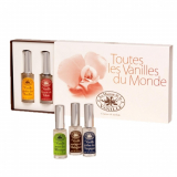 Парфумерія La Maison de la Vanille Набір Toutes les Vanilles du monde Eau De Toilette туалетна Вода 5x15ml (Vanille Givree des Antilles, Vanille Sauvage de Madagascar, Vanille Noire du Mexique, Vanille Fleurie de Tahiti и Vanille Divine des Tropiques)