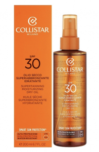 Collistar Supertanning Moisturizing Dry Oil SPF 30 сухе масло для засмаги спрей 200 мл