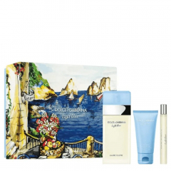 Dolce & Gabbana Light Blue set (туалетна вода 100 мл + туалетна вода 10 ml + 50 мл лосьйон для тіла)