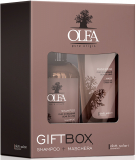 Dott. Solari GB199 Olea Pure origin Подарункова коробка Шампунь 250 мл + Маска з оліями баобаба та льону 200 мл (Gift Box Shampoo 250 мл + Mask baobab Oil linseed Oil 200 ml)