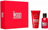 Dsquared2 Wood Red Pour Femme set Парфумований набір для жінок (туалетна Вода 100 мл + 150 мл лосьйон для тіла)