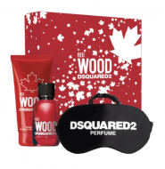 Dsquared2 Wood Red Pour Femme set (туалетна вода 50 ml + 100 ml гель для душу +Night mask)