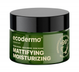 Ecoderma Mattifying Moisturizing Зволожуючий матуючий крем з рисовим крохмалем, бамбуком та натуральними вуглеводами 50ml