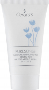 Gerards Puresense Emulsion, 50 мл Антибактеріальна та матуюча емульсія для обличчя 8015903150082