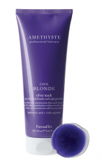 Farmavita AMETHYSTE BLONDE - Cool Blonde Silver Mask Зволожуюча та нейтралізуюча маска для сивого та освітленого волосся 250 ml