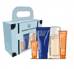 Germaine de Capuccini Набір для обличчя Travel Set: Скраб O2 365 50ML + Лосьйон ESSENTIAL 50 ML+Крем для обличчя Timexpert Radiance 15ml+Крем навколо очей T RAD 5ML