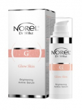 Norel Glow Skin Active Brightening Booster/Serum активний освітлюючий бустер с ультралегкої кремовой консистенцией для шкіри с пигментацией, «шкіри курильщика» з ефектом сяйва шкіри 30мл