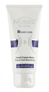 Norel Hand Cream-Mask Repair and Smoothing - крем-Маска для нічний регенерации поврежденной, сухой и зневодненої шкіри рук и нігтів 100мл