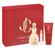 Jimmy Choo I Want Choo set (парфумована вода 100 мл + 100 мл лосьйон для тіла + парфумована вода 7,5 ml)