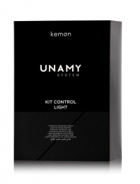 Kemon Kit UnaMy control Light – полуперманентное дисциплинирование окраш. и осветлен.волос 250+400+500 мл