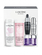 LANCOME routine set (lait galante confort 50 ml+tonique confort 50 ml+advanced genifique 10 ml+ advanced yeux light pearl 5 ml+ renergie 300-peptide cream 15 ml)