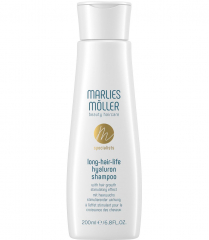 Marlies Moller Long Hair Life Hyaluron Shampoo Шампунь для стимуляції росту волосся з гілуроном 200мл
