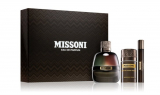 MISSONI Pour Homme set Парфумерний набір для чоловіків (парфумована вода 100 мл + парфумована вода 10 ml mini + 75 ml Дезодорант стік)