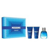 MISSONI Wave set Парфумерний набір для чоловіків (туалетна Вода 5 ml mini + 25 ml Гель для душу + 25 ml Бальзам після гоління)