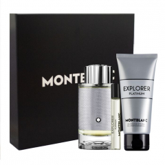 MontBlanc Explorer Platinum set (парфумована вода 100 ml +100 sгель для душу + 7.5 ml mini)