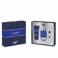 Montblanc Explorer Ultra Blue set (парфумована вода 100 мл + парфумована вода 7,5 ml + 100 мл Гель для душу)