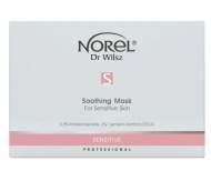 Norel Soothing mask for sensitive skin маска на основі спресованого нетканного полотна, активується концентратом для чутливої шкіри set