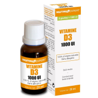 Nutri Expert Nutriexpert LIDK75 натуральний вітамін D – 1000 МЕ / Vitamine D3 Naturelle 1000UI, 20 мл