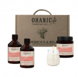 Ohanic Набір досвід та відпочинок ohanic (шампунь 250мл+маска 250мл+аромо свічка і вино)