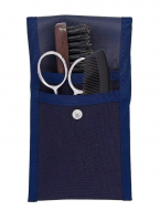 Plisson 3 piece set Mustache Plisson scissors, comb and brush
