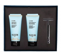 Plisson Le Bel Esthete Set (Shaving Cream, After Shave Balm, Razor)