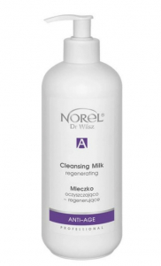 Norel Regenerating cleansing milk ніжна очищаюча емульсія для зрілої шкіри, має зволожуючий, видаляє забруднення та макіяж 200 мл