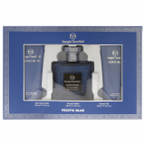 Sergio Tacchini Pacific Blue set (туалетна вода 100 мл + 100 лосьйон після гоління+100 гель для душу)
