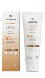 SeSderma REPASKIN легкий сонцезахисний флюїд для тіла SPF 50+ 200мл