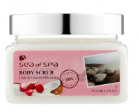 Скраб для тіла Личи и Кокосовое молоко 350 мл Sea of Spa Body Scrub Litchi & Coconut Milk ARoma 350 мл 7290017409931