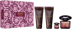 Versace Crystal Noir set (парфумована вода 90 ml + 5 ml + 100 ml гель для душу +100 лосьйон для тіла)